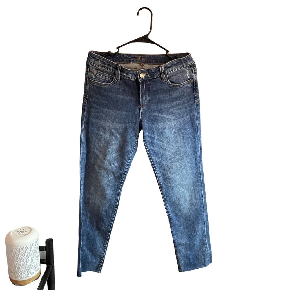 Kut from the Kloth Cotton Wide‎ Leg Blue Denim Size 4 Jeans